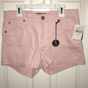 Trendy High Waist Blush Pink Shorts